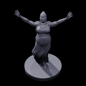 Human Female Bard Figure  Fantasy RPG Character  Collectible Miniature