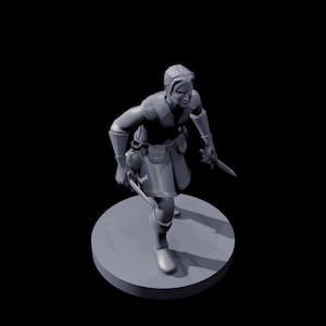 Human Male Rogue Figurine  DnD Miniature  Hand-Painted Collectible