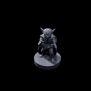 Goblin Wizard Figurine  Fantasy Decor  Handmade Collectible