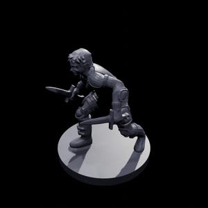 Human Male Rogue Figurine - Tabletop RPG Miniature - Hand-Painted Collectible