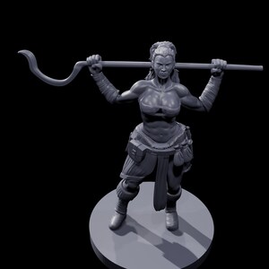 Human Female Druid Figurine  Nature-Inspired Decor  Fantasy Art Collectible