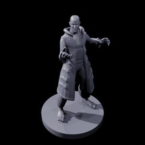 Human Male Sorcerer Figure  Fantasy RPG Miniature  Hand-Painted Collectible