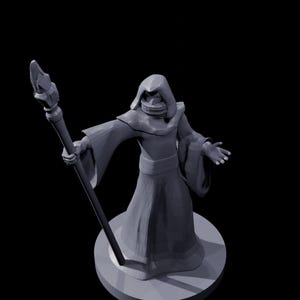 Human Male Psion Figure  Fantasy Miniature  RPG Collectible