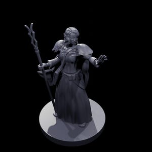 Menschliche weibliche Entschwur Magier Figurine Fantasy RPG Dekor magisches Geschenk