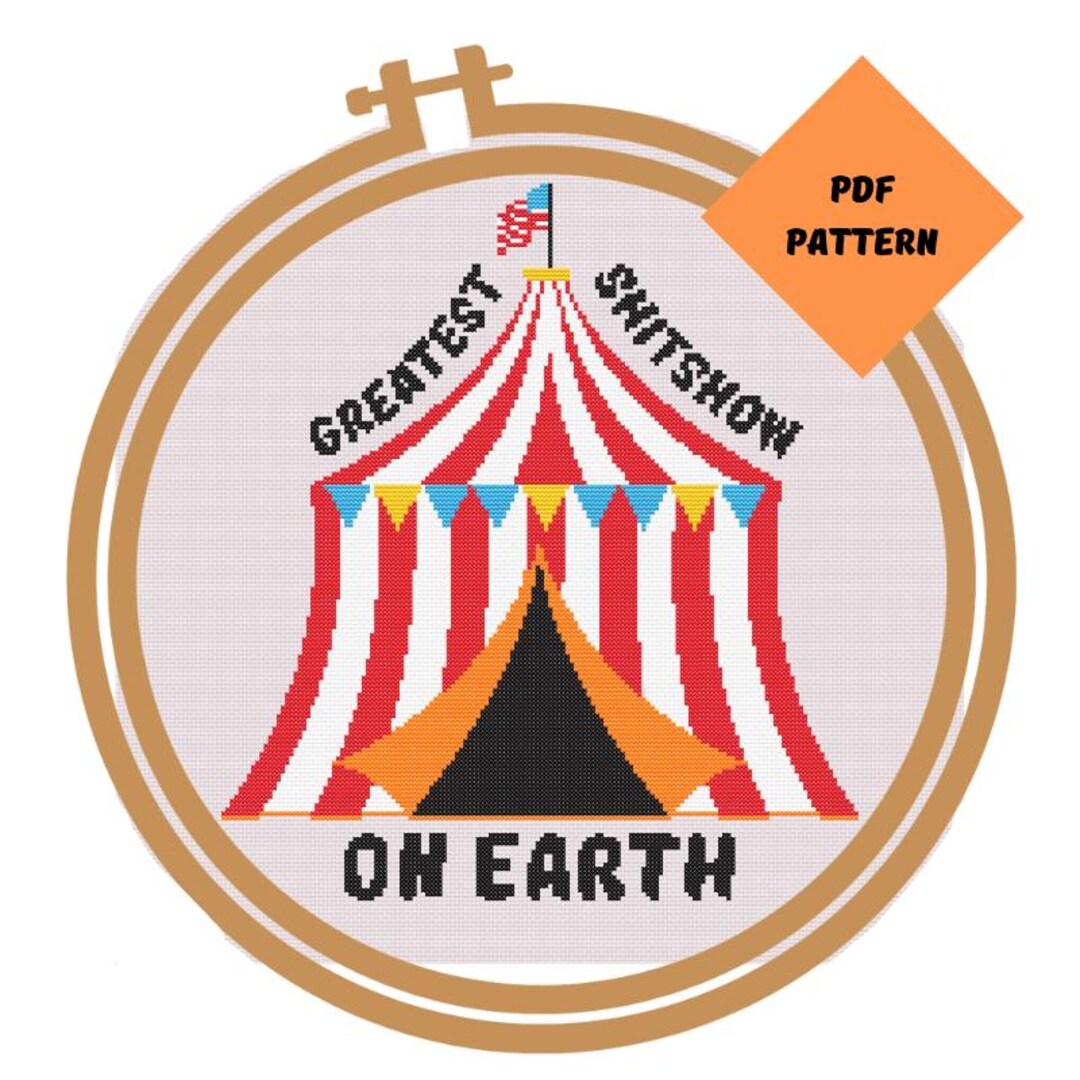 Cross Stitch Pattern | Greatest Sh*tshow on Earth - Etsy