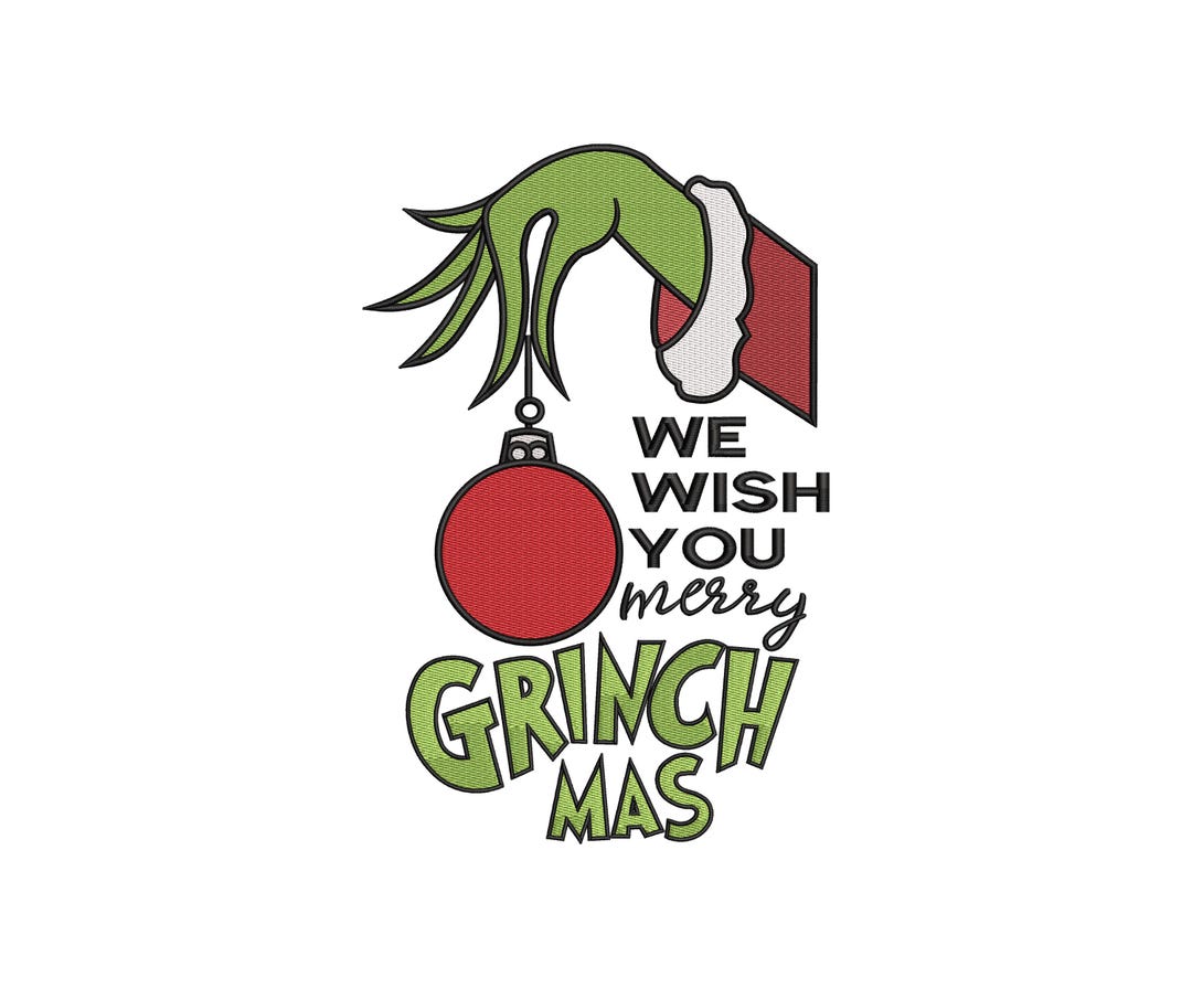 Christmas Grinch Machine Embroidery Design (instant Download) - Etsy
