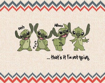 Stitch Lilo Embroidery Machine File, Baby Stitch Bundle (Instant Download)