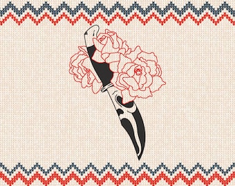 Horror Movie Character Embroidery Design: Halloween Machine Embroidery (Digital Download)