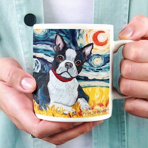 Boston Terrier, Coffee Mug, Dog Lover Gift, Personalized Gift, Personalized Mug, Dog Mug