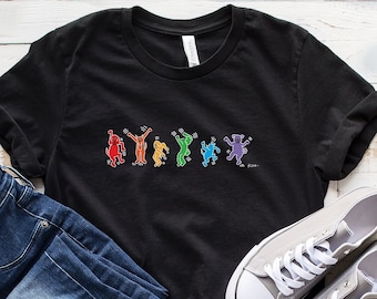 Camiseta de perro, camiseta arcoíris, camisetas estampadas, regalo para amantes de los perros