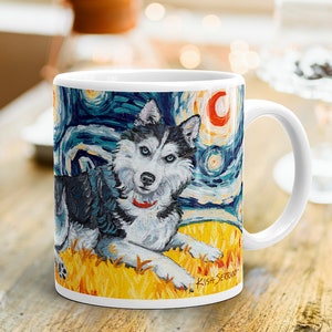 Siberian Husky - Husky Dog Mug - Coffee Mug - Dog Lover Gift - Personalized Gift - Personalized Mug