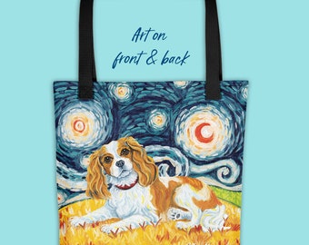 キャバリア キング チャールズ スパニエル (トライカラー) - トート