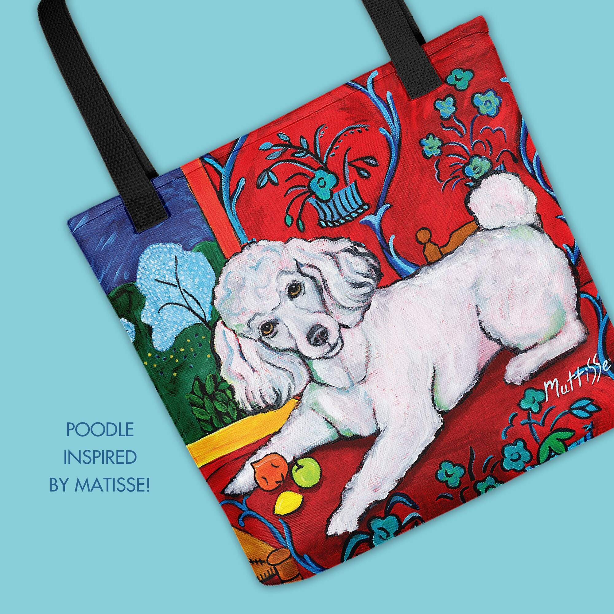 Site Athletics Real Women own Poodles 2 Canvas Tote Bag 