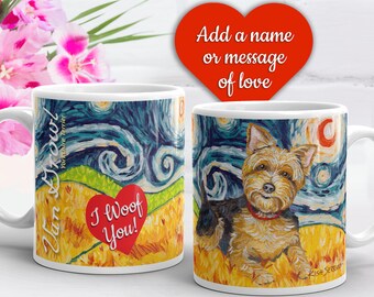 Yorkie, Yorkshire Terrier, Valentines Gift, Coffee Mug, Dog Lover Gift, Personalized Gift, Yorkie Lover Gift