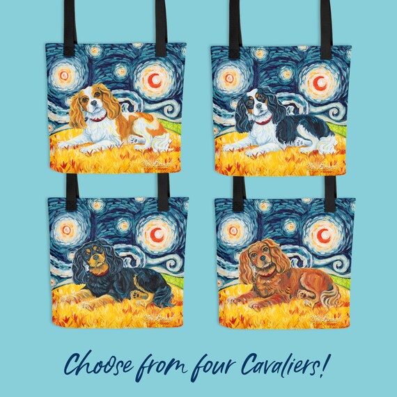 キャバリア キング チャールズ スパニエル (トライカラー) - トート