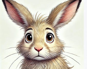 Imagen de una liebre tímida en formato SVG