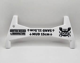3D Printed Crab Measure: Mud & Sand Crabs - QLD Made