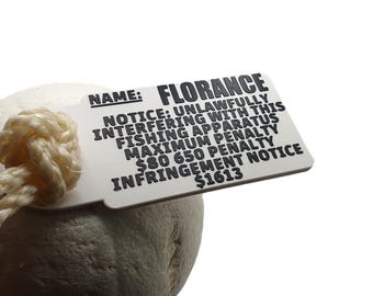 Custom Crab Float Tags ID Plates x 4 Built to Last!