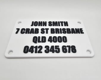 Custom Crab Pot ID Tags Plates x 4 Built to Last!