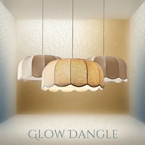 Banana Leaf Pendant Lamp, Modern Fabric Chandelier