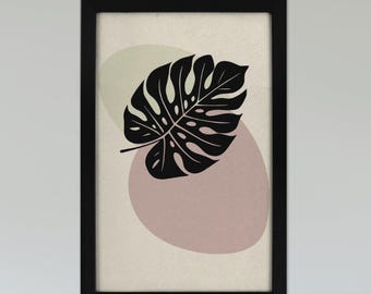Botanical Wall Art Print, Abstract Minimalist Prints, Canvas Prints,  Photo To Canvas, Home Decor, Housewarming Gift, Modern Art Print