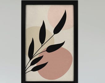 Warm Neutral Tones Framed Wall Art, Modern Abstract Art Print, Photo To Canvas, Canvas Prints, Home Decor Poster Gift, Housewarming Gift