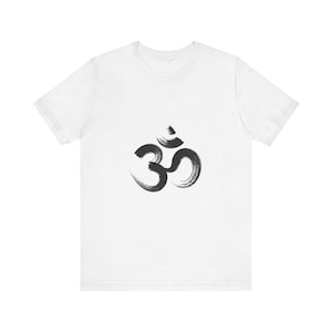 Om T Shirt - Unisex Jersey Short Sleeve Tee, Meditation Tee, Spiritual Shirt, Yoga Top, Mindfulness Clothing, Relaxation Apparel