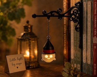 Personalized Book Tavern Lamp, Custom Bookshelf Ghost Light, Book Nook Decor