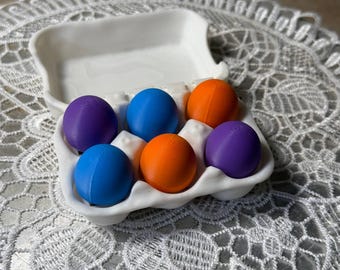 3D Printed Egg Carton Fidget Toy, Sensory Clicker, Stress Relief 02