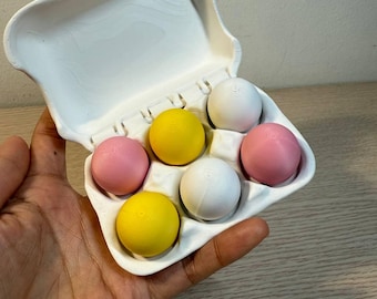 3D Printed Egg Carton Fidget Toy, Sensory Clicker, Stress Relief