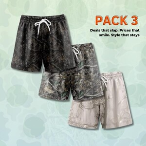3-Pack Men’s Casual Shorts – Cotton Lounge & Sleep Shorts – Comfortable Everyday Summer Shorts with Pockets