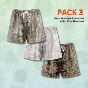 3-Pack Men’s Casual Shorts – Cotton Lounge & Sleep Shorts – Comfortable Everyday Summer Shorts with Pockets