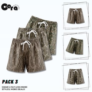 3-Pack Men’s Casual Shorts – Cotton Lounge & Sleep Shorts – Comfortable Everyday Summer Shorts with Pockets