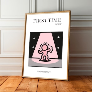 Keith Haring Performance Print - Digital Pop Art - Unique Debut Gift for Artists (Instant Download)