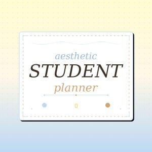 Assignment Tracker PDF | Student Calendar | Blue and Yellow Digital Planner | iPad Planner GoodNotes