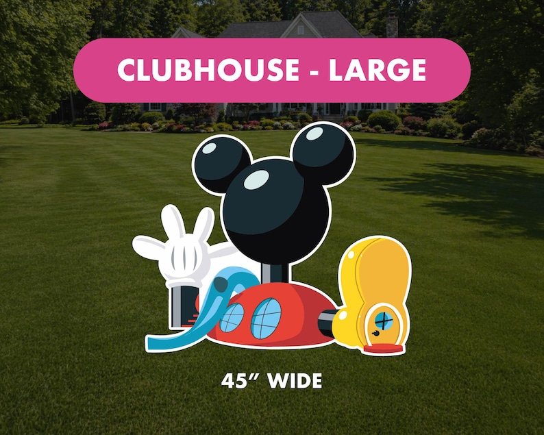 Clubhouse Colorfull Mickey Mouse Clubhouse Birthday Party Decor, Cutouts, Centerpieces ...
