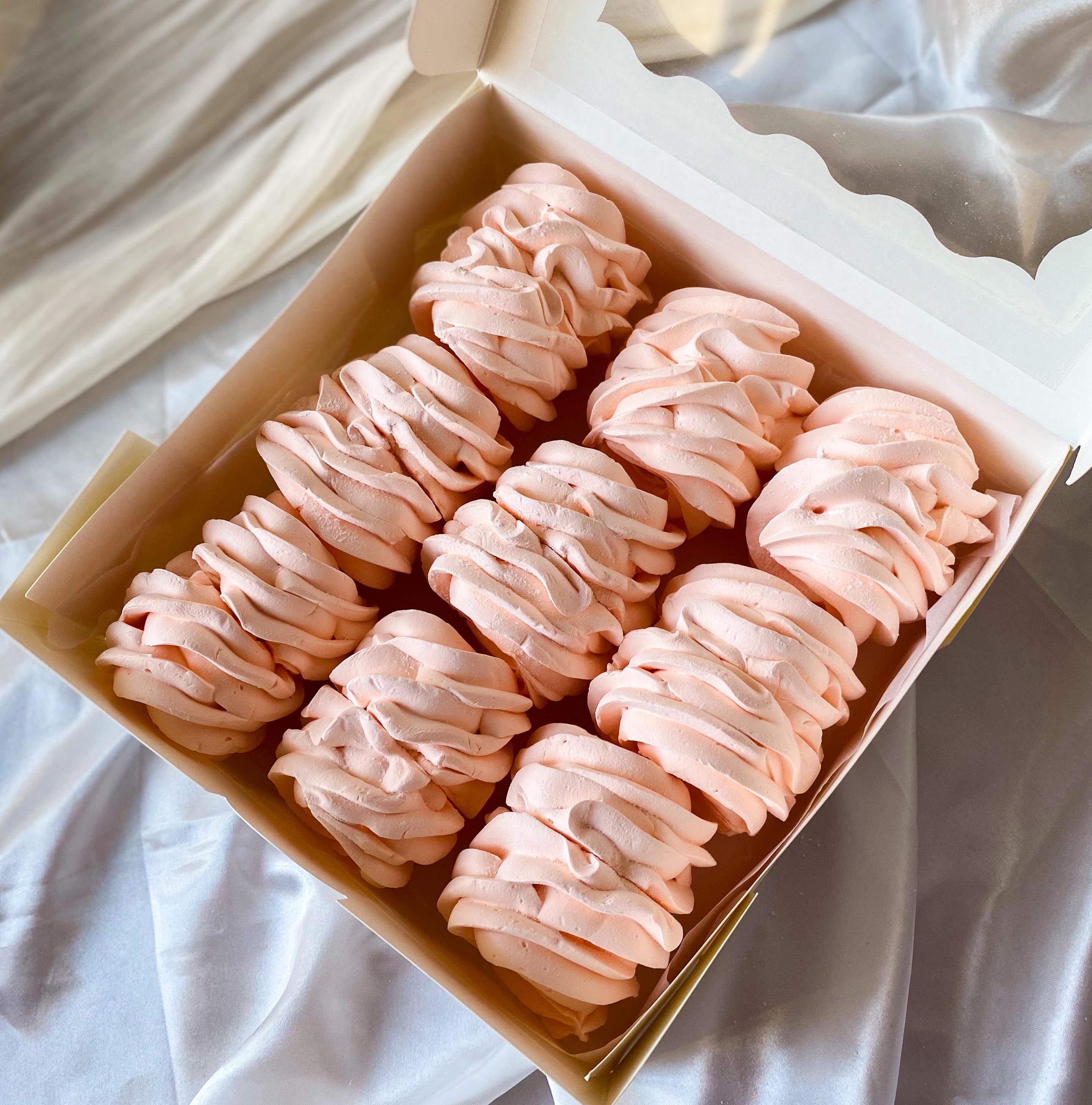 MARSHMALLOW様 Peach Marshmallow Swirls | Zefir Twists | Fruit Zephyr | Meringue