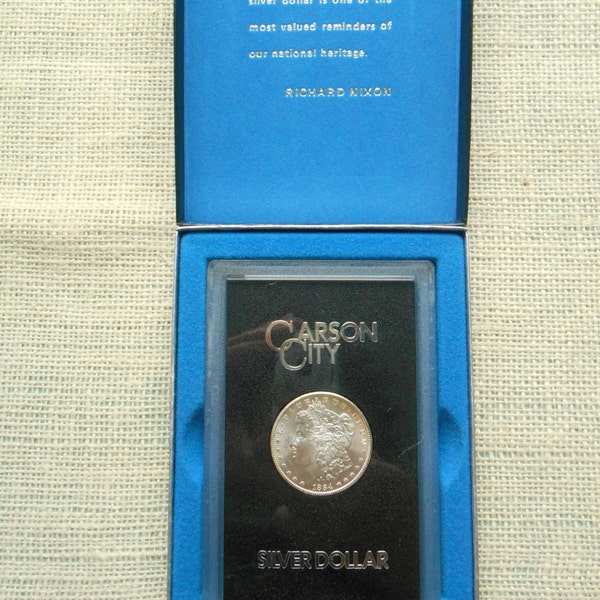 1884 Carson City Uncirculated Silver Dollar  Morgan Specimen
