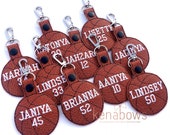 Basketball Sports Bag Tag, Personalized Girl Basketball Gift, Embroidered Basketball Hair Accessory, Sports Band, Vinyl Basketball Key Chain