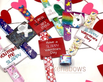 Valentine Favors, Snap Bracelets Classroom Valentine Treats, Valentines Day, Teacher Gift, Kids Valentines, Candy-Free, Valentine Toys