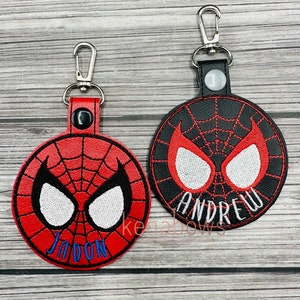 Spider, Morales Bag Tag, Party Favor, Personalized School Backpack, Web Boy, Key Fob, Girl, Superhero, Kindergarten, Lunch Box, Diaper Bag image 1