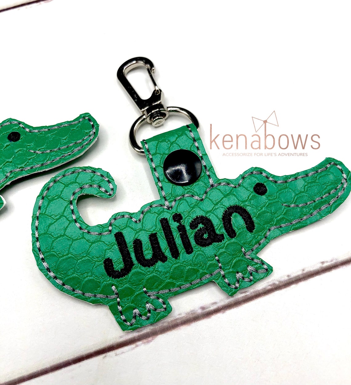 Alligator Bag Tag Crocodile Personalized Backpack Tag Key Etsy