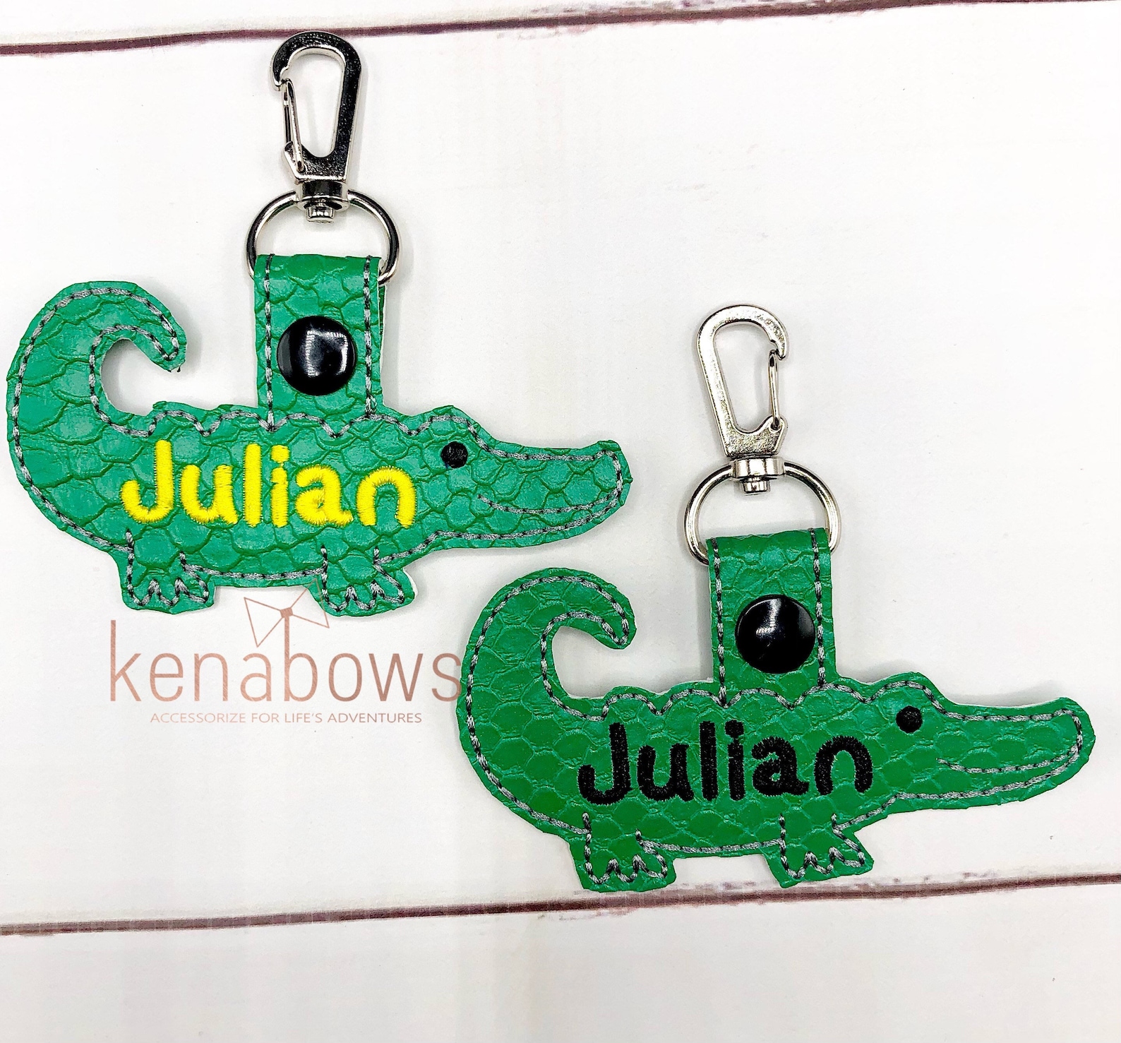Alligator Bag Tag Crocodile Personalized Backpack Tag Key Etsy