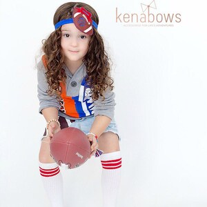 Football Headband, Monogrammed Football Headband, Team Colors, Football Fan, NFL, NCAA College Team Colors, You Choose color scheme