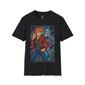 Fry's Bizarre Adventure Unisex T-Shirt, Futurama Shirt, Jojo's Bizarre Adventure Tee, Anime Graphic Tee, Gift for Anime Fans