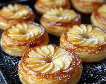 BESTE RECEPT voor bladerdeeg-appeldonuts | Pdf direct downloaden | Makkelijk herfstdessert | Snel en zelfgemaakt | Digitaal recept