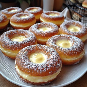 BEST RECIPE for Cream Filled Donuts | Instant Download PDF | Homemade Bakery Donuts | Easy & Fluffy | Digital Recipe