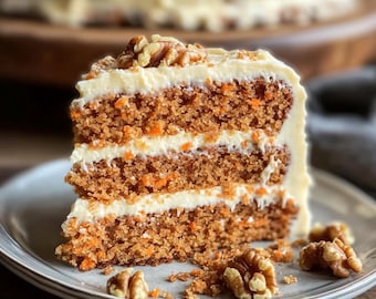 MELHOR RECEITA de Bolo de Cenoura Clássico | Download instantâneo em PDF | Cobertura de Cream Cheese | Sobremesa caseira fácil | Receita digital