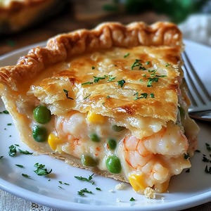 MEILLEURE RECETTE de tourte aux crevettes de Floride | Téléchargement instantané PDF | Quiche aux fruits de mer | Facile et fait maison | Recette numérique