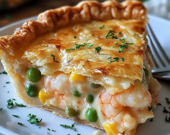 MELHOR RECEITA para Torta de Camarão da Flórida | Download Instantâneo PDF | Quiche de Frutos do Mar | Fácil e Caseiro | Receita Digital